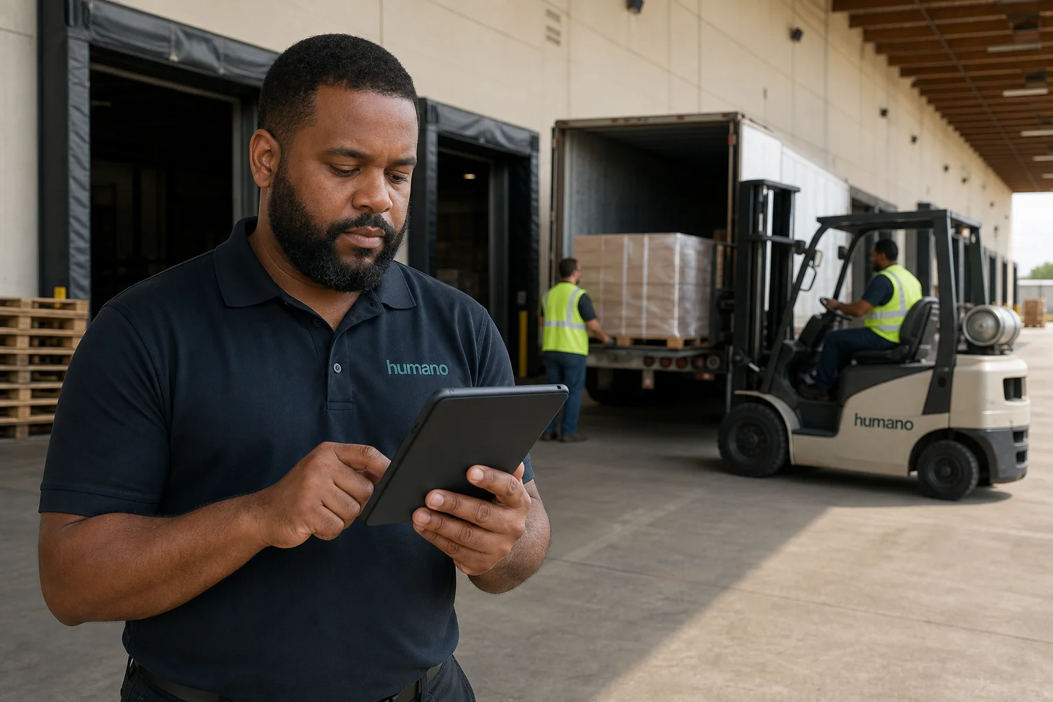 Lumper crew supervisor comparing a national lumper program vs a regional crew provider at a warehouse dock